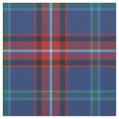 Glenn Tartan Pattern Blauw Iers Plaid Stof (Close Up)