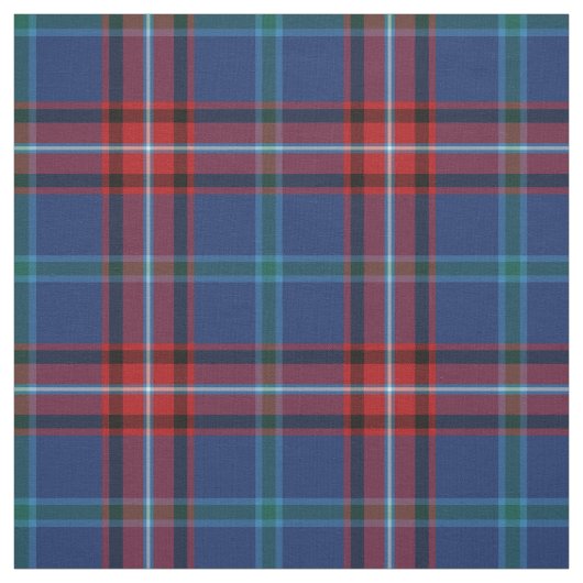 Glenn Tartan Pattern Blauw Iers Plaid Stof (Swatch)
