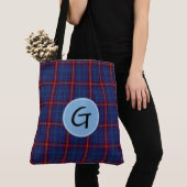 Glenn Tartan Pset Canvas tas (Dichtbij)