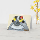 Glenn the sparrow card kaart (Gele Bloem)