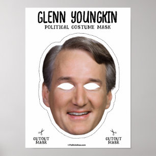 Glenn Youngkin kostuummasker Poster