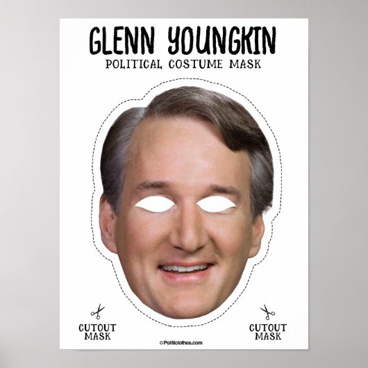 Glenn Youngkin kostuummasker Poster (Voorkant)