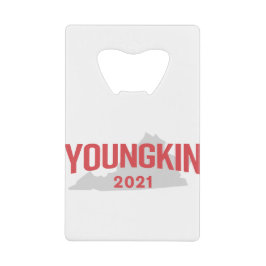 Glenn Youngkin voor gouverneur van Virginia Creditkaart Flessenopener