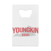 Glenn Youngkin voor gouverneur van Virginia Creditkaart Flessenopener (Achterkant)