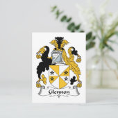 Glennon Family Crest Briefkaart (Staand voorkant)