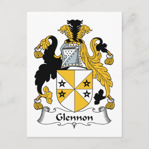 Glennon Family Crest Briefkaart