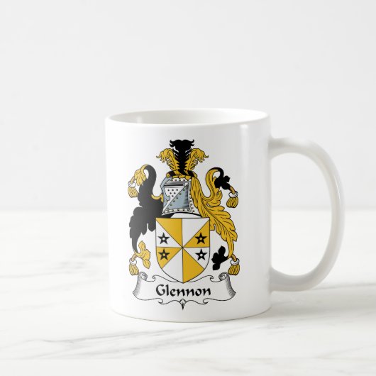 Glennon Family Crest Koffiemok (Rechts)
