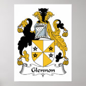 Glennon Family Crest Poster (Voorkant)