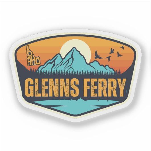 Glenns Ferry, Idaho Sticker (Voorkant)