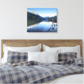 Glenns Lake Sunset - Glacier National Park Canvas Afdruk (Insitu (Slaapkamer))