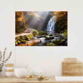Glenoe Waterfall | County Antrim, Noord-Ierland Poster (Keuken)