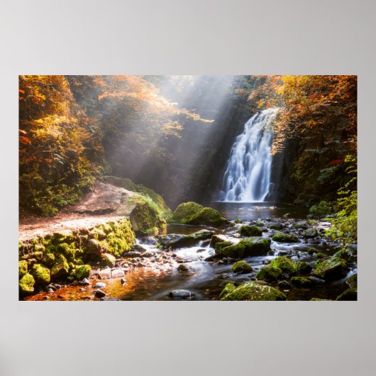 Glenoe Waterfall | County Antrim, Noord-Ierland Poster (Voorkant)