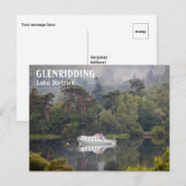 Glenridding, Lake District, Cumbria, Boot op Lake Briefkaart (Voorkant / Achterkant)