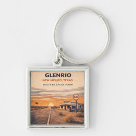 Glenrio Route 66 spookstad aandenken Sleutelhanger