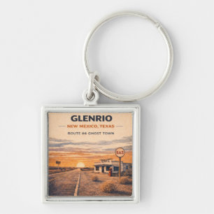 Glenrio Route 66 spookstad aandenken Sleutelhanger