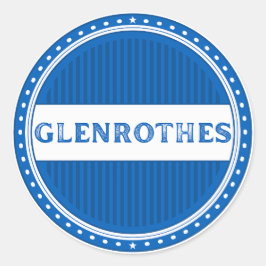 Glenrothes City Pride Embleem – Schotse identiteit Ronde Sticker