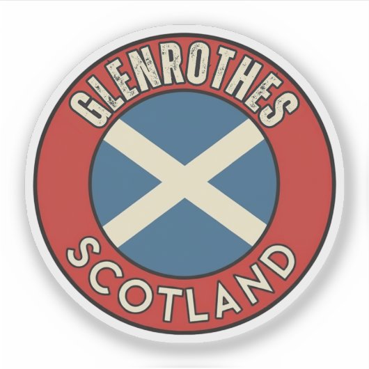Glenrothes, Schotland Sticker (Voorkant)