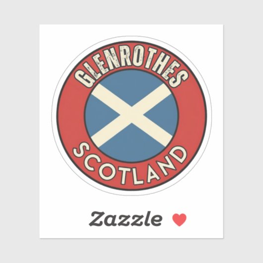 Glenrothes, Scotland Sticker (Vel)