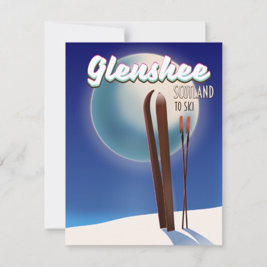 Glenshee Schotland Ski-poster (Voorkant)