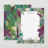 Glenside Botanica – Orchid & Leaf Notecard Notitiekaartje (Voorkant / Achterkant)