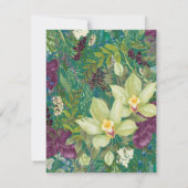 Glenside Botanica – Orchid & Leaf Notecard Notitiekaartje (Achterkant)