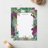 Glenside Botanica – Orchid & Leaf Notecard Notitiekaartje (Voorkant / Achterkant in situ)