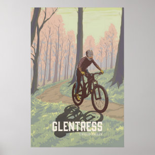 Glentress Mountain Bike Trail Centre Reisposter Poster