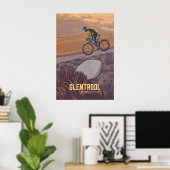 Glentrool Mountainbike Reisposter Poster (Thuiskantoor)