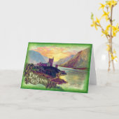 Glenveigh Castle Donegal Gold Shamrock Kaart (Gele Bloem)