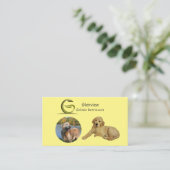 Glenview Golden Retrievers Visitekaartje (Staand voorkant)