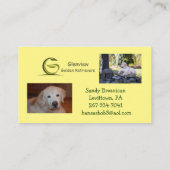 Glenview Golden Retrievers Visitekaartje (Achterkant)