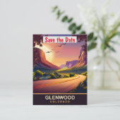 Glenwood Canyon, Colorado, Reisansichtkaart,  Save The Date (Staand voorkant)