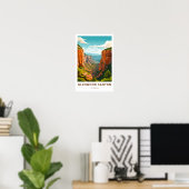 Glenwood Canyon Colorado Reisprint Poster (Thuiskantoor)