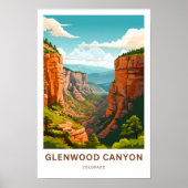 Glenwood Canyon Colorado Reisprint Poster (Voorkant)