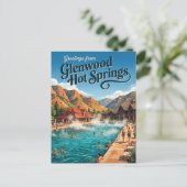 Glenwood Hot Springs Pool VS Briefkaart (Staand voorkant)