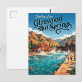 Glenwood Hot Springs Pool VS Briefkaart (Voorkant / Achterkant)