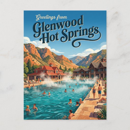 Glenwood Hot Springs Pool VS Briefkaart (Voorkant)