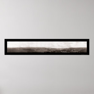 Glenwood MN Panorama Foto 1913 Poster