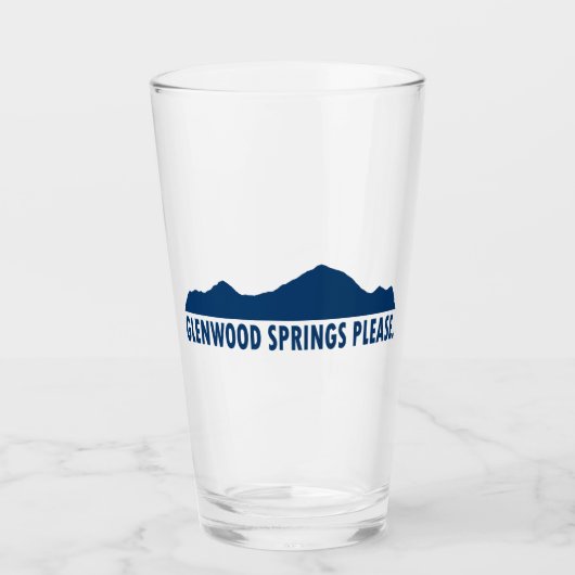 Glenwood Springs Colorado Alsjeblieft Glas (Voorkant)