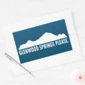Glenwood Springs Colorado Alsjeblieft Rechthoekige Sticker (Envelop)