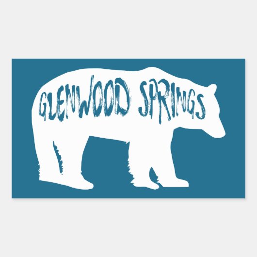 Glenwood Springs Colorado Bear Rechthoekige Sticker (Voorkant)