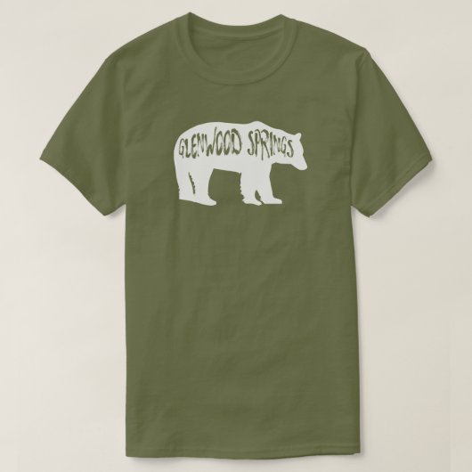 Glenwood Springs Colorado Bear T-shirt (Design voorkant)
