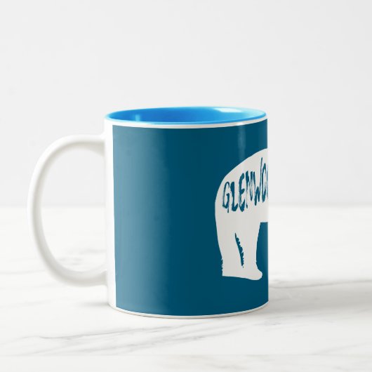 Glenwood Springs Colorado Bear Tweekleurige Koffiemok (Links)