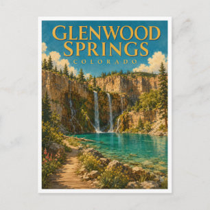 Glenwood Springs Colorado Hanging Lake GeoSaga Briefkaart
