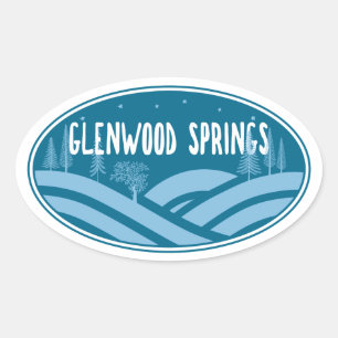 Glenwood Springs Colorado Outdoor Ovale Sticker