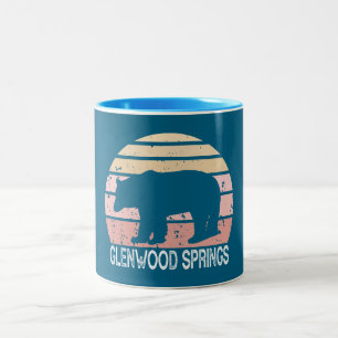 Glenwood Springs Colorado Retro Beer Tweekleurige Koffiemok