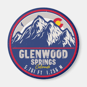 Glenwood Springs Colorado Ski Wandelberg Magneet
