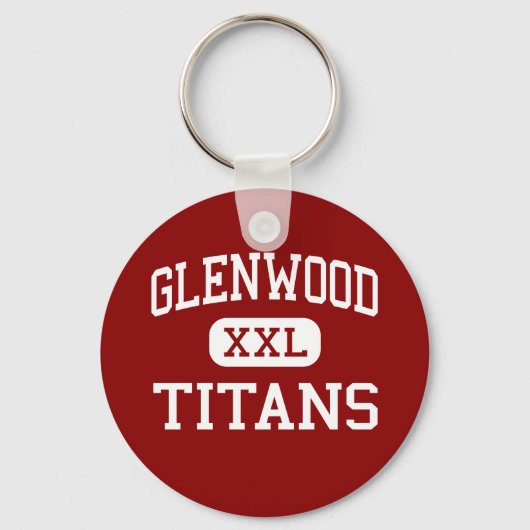Glenwood - Titans - High School - Chatham Illinois Sleutelhanger (Voorkant)