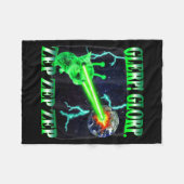 Glerp Glorp Funny Alien Cat Meme Gnarp Cat Silly A Fleece Deken (Voorkant (Horizontaal))