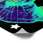 Glerp Glorp Funny Alien Cat Meme Gnarp Cat Silly A Poster (Hoek)